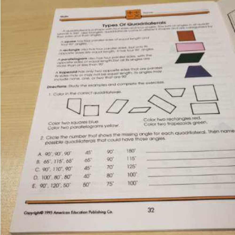 Grade 6 Math Workbook - Colorful Fish Design - Picture 5 of 5